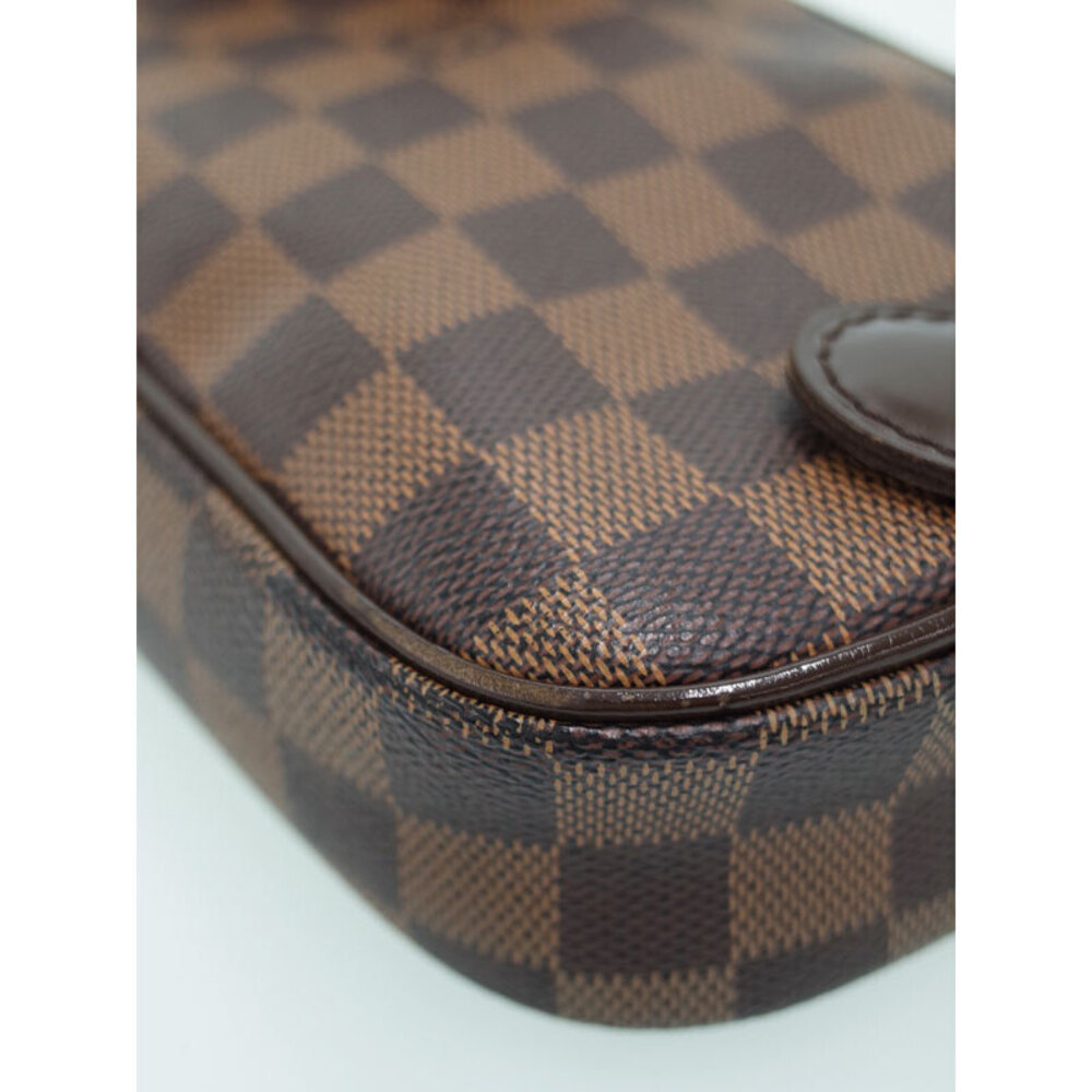 Louis Vuitton Damier Ebene Brown Pochette Ganjou Body Bag - Picture 7 of 9